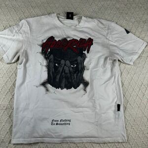 HOODRICH White Graphic T Shirt "From Nothing To Something" Men's